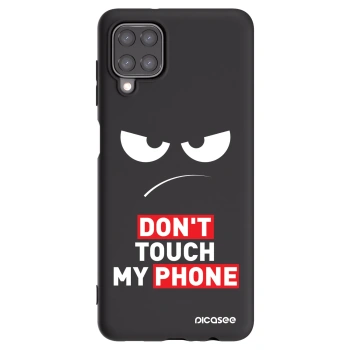 Picasee Samsung Galaxy M12 M127F Hülle - Schwarzes Silikon - Angry Eyes - Transparent