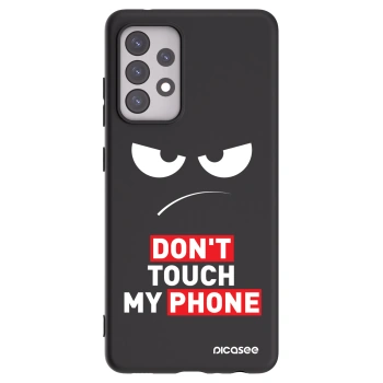 Picasee Samsung Galaxy A52s 5G A528B Hülle - Schwarzes Silikon - Angry Eyes - Transparent