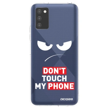 Hülle für Samsung Galaxy A03s A037G - Angry Eyes - Transparent