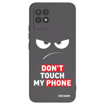 Picasee Realme 8i Hülle - Schwarzes Silikon - Angry Eyes - Transparent