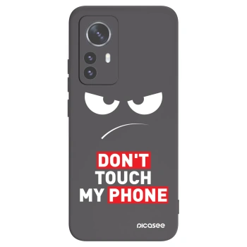 Picasee Xiaomi 12 Pro Hülle - Schwarzes Silikon - Angry Eyes - Transparent