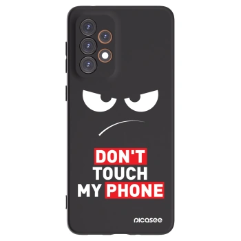 Picasee Samsung Galaxy A33 5G A336 Hülle - Schwarzes Silikon - Angry Eyes - Transparent