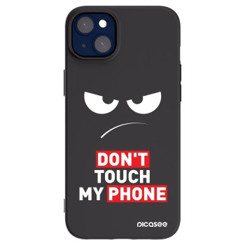 Picasee Apple iPhone 14 Plus Hülle - Schwarzes Silikon - Angry Eyes - Transparent