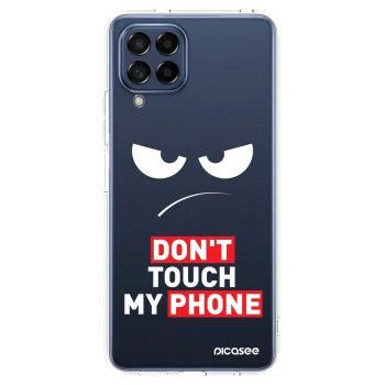 Picasee Samsung Galaxy M53 5G Hülle - Transparentes Silikon - Angry Eyes - Transparent