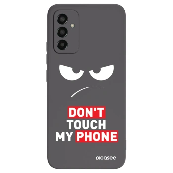 Picasee Samsung Galaxy M13 M135F Hülle - Schwarzes Silikon - Angry Eyes - Transparent