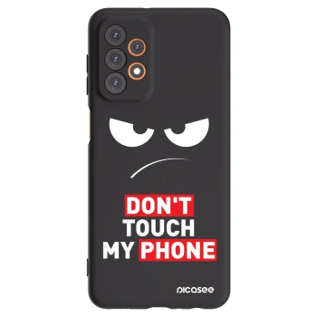 Picasee Samsung Galaxy A23 A236B 5G Hülle - Schwarzes Silikon - Angry Eyes - Transparent