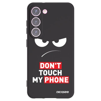 Picasee Samsung Galaxy S23 5G Hülle - Schwarzes Silikon - Angry Eyes - Transparent