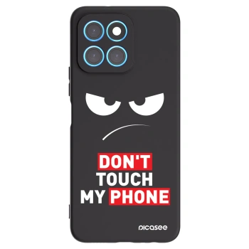 Picasee Honor X6 Hülle - Schwarzes Silikon - Angry Eyes - Transparent