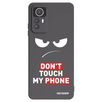 Picasee Xiaomi Redmi Note 12S Hülle - Schwarzes Silikon - Angry Eyes - Transparent