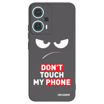 Picasee Xiaomi Poco F5 Hülle - Schwarzes Silikon - Angry Eyes - Transparent