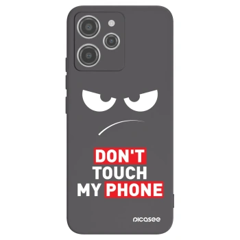 Picasee Xiaomi Redmi 12 4G Hülle - Schwarzes Silikon - Angry Eyes - Transparent
