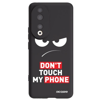 Picasee Honor 90 5G Hülle - Schwarzes Silikon - Angry Eyes - Transparent