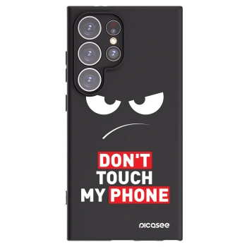 Picasee Samsung Galaxy S24 Ultra S928B 5G Hülle - Schwarzes Silikon - Angry Eyes - Transparent