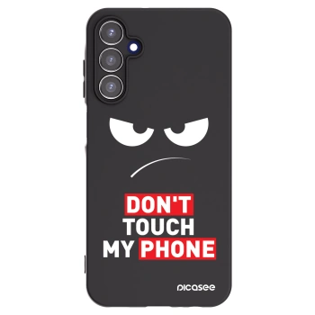 Picasee Samsung Galaxy A15 A155F 4G Hülle - Schwarzes Silikon - Angry Eyes - Transparent