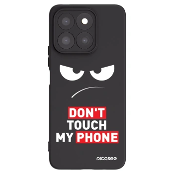 Picasee Honor X8b Hülle - Schwarzes Silikon - Angry Eyes - Transparent