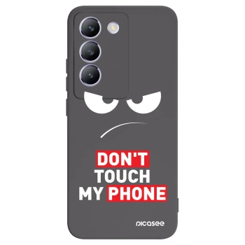 Picasee Vivo V40 SE 5G Hülle - Schwarzes Silikon - Angry Eyes - Transparent