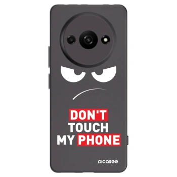 Picasee Xiaomi Redmi A3 Hülle - Schwarzes Silikon - Angry Eyes - Transparent