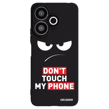 Picasee Xiaomi Redmi 13 4G Hülle - Schwarzes Silikon - Angry Eyes - Transparent