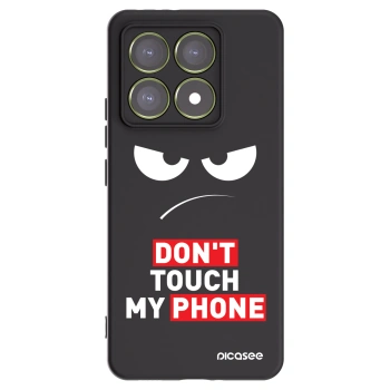 Picasee Xiaomi 14T Hülle - Schwarzes Silikon - Angry Eyes - Transparent
