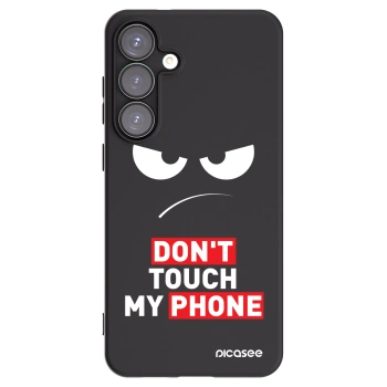 Picasee Samsung Galaxy S25+ 5G Hülle - Schwarzes Silikon - Angry Eyes - Transparent
