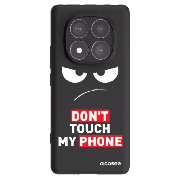 Picasee Xiaomi Redmi Note 14 Pro 4G Hülle - Schwarzes Silikon - Angry Eyes - Transparent