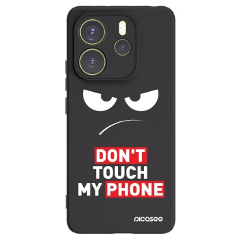 Picasee Xiaomi Redmi Note 14 4G Hülle - Schwarzes Silikon - Angry Eyes - Transparent