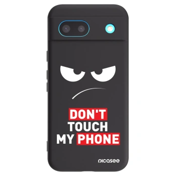 Picasee Google Pixel 8a Hülle - Schwarzes Silikon - Angry Eyes - Transparent