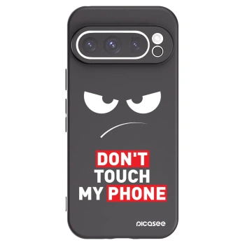 Picasee Google Pixel 9 Pro Hülle - Schwarzes Silikon - Angry Eyes - Transparent