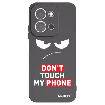 Picasee Xiaomi Redmi 15C 5G Hülle - Schwarzes Silikon - Angry Eyes - Transparent
