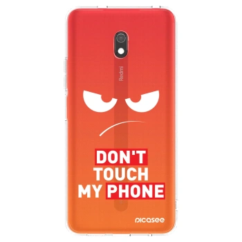 Hülle für Xiaomi Redmi 8A - Angry Eyes - Transparent