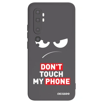 Picasee Xiaomi Mi Note 10 (Pro) Hülle - Schwarzes Silikon - Angry Eyes - Transparent