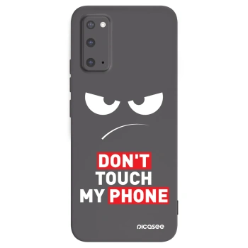 Picasee Samsung Galaxy S20 G980F Hülle - Schwarzes Silikon - Angry Eyes - Transparent