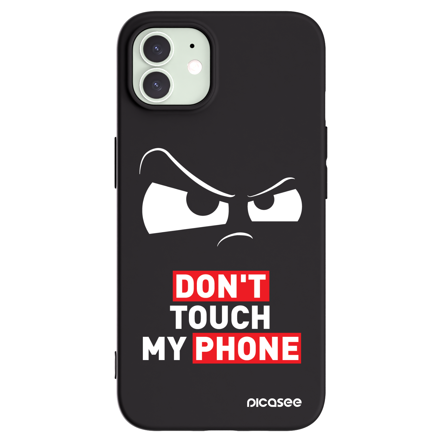 Picasee Apple iPhone 12 Pro Hülle - Schwarzes Silikon - Cloudy Eye - Transparent