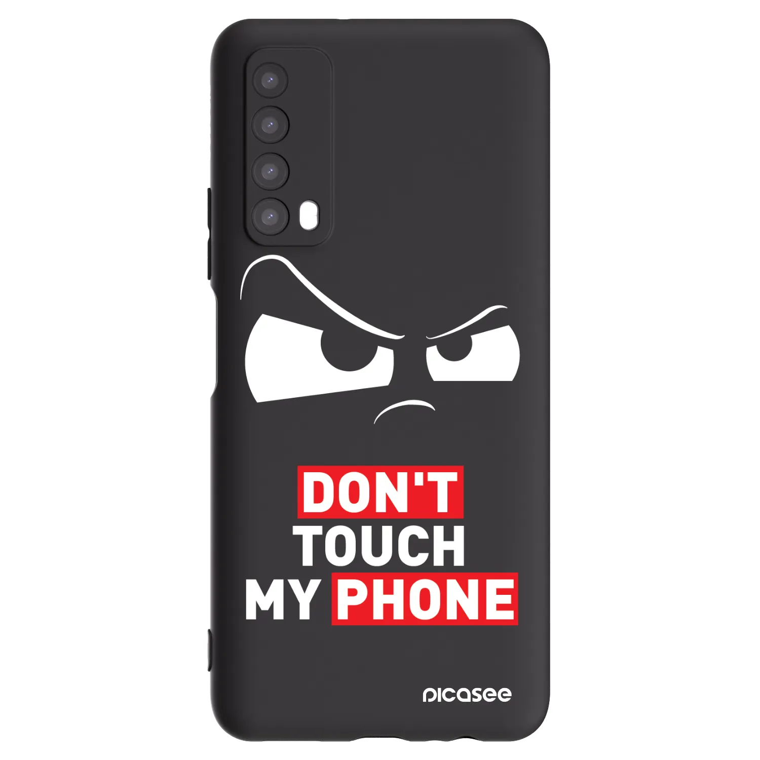 Picasee Huawei P Smart 2021 Hülle - Schwarzes Silikon - Cloudy Eye - Transparent