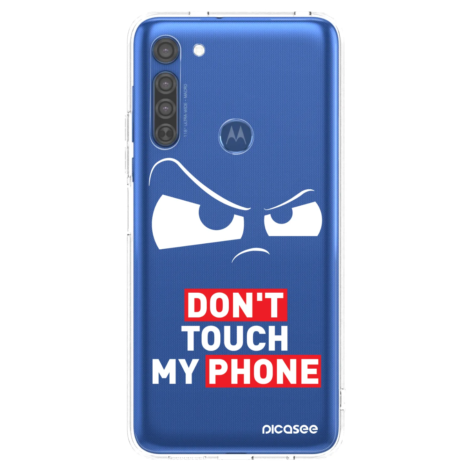 Picasee Motorola Moto G8 Hülle - Transparentes Silikon - Cloudy Eye - Transparent