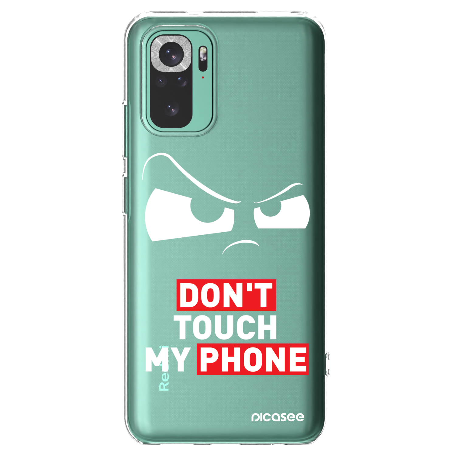 Picasee Xiaomi Redmi Note 10 Pro Hülle - Transparentes Silikon - Cloudy Eye - Transparent