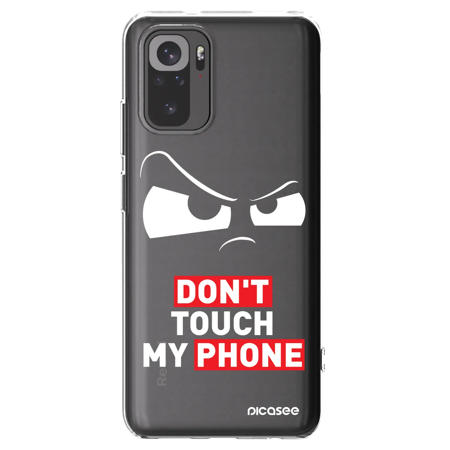 Picasee Xiaomi Redmi Note 10S Hülle - Transparentes Silikon - Cloudy Eye - Transparent