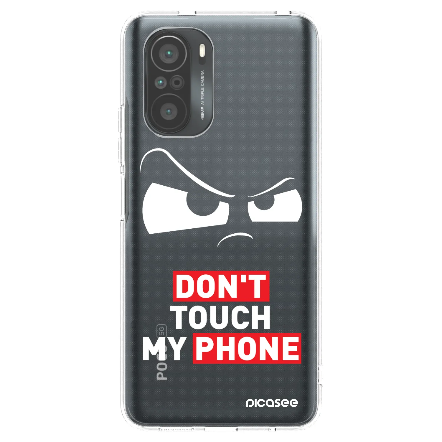 Picasee Xiaomi Poco F3 Hülle - Transparentes Silikon - Cloudy Eye - Transparent