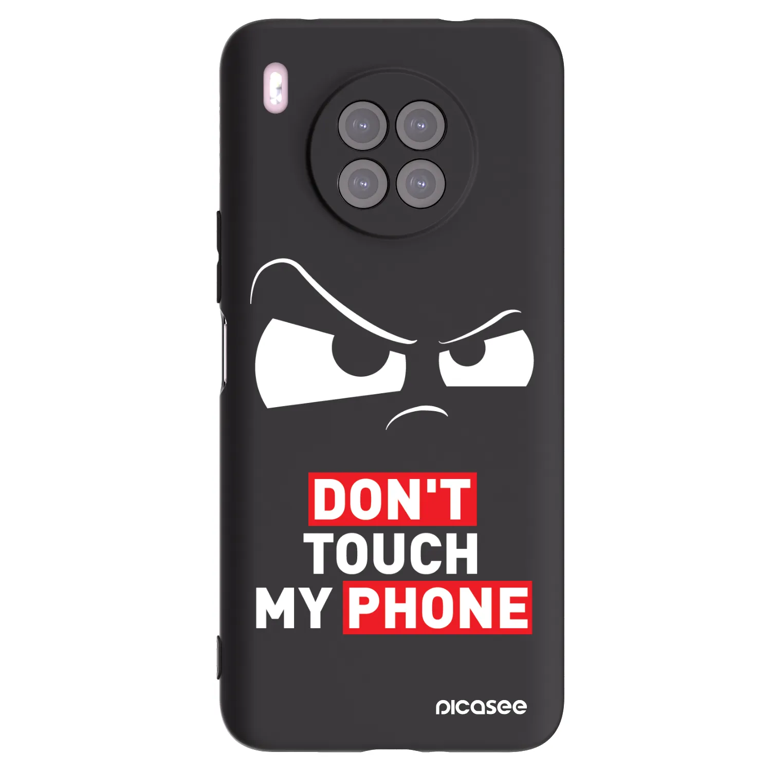 Picasee Huawei Nova 8i Hülle - Schwarzes Silikon - Cloudy Eye - Transparent