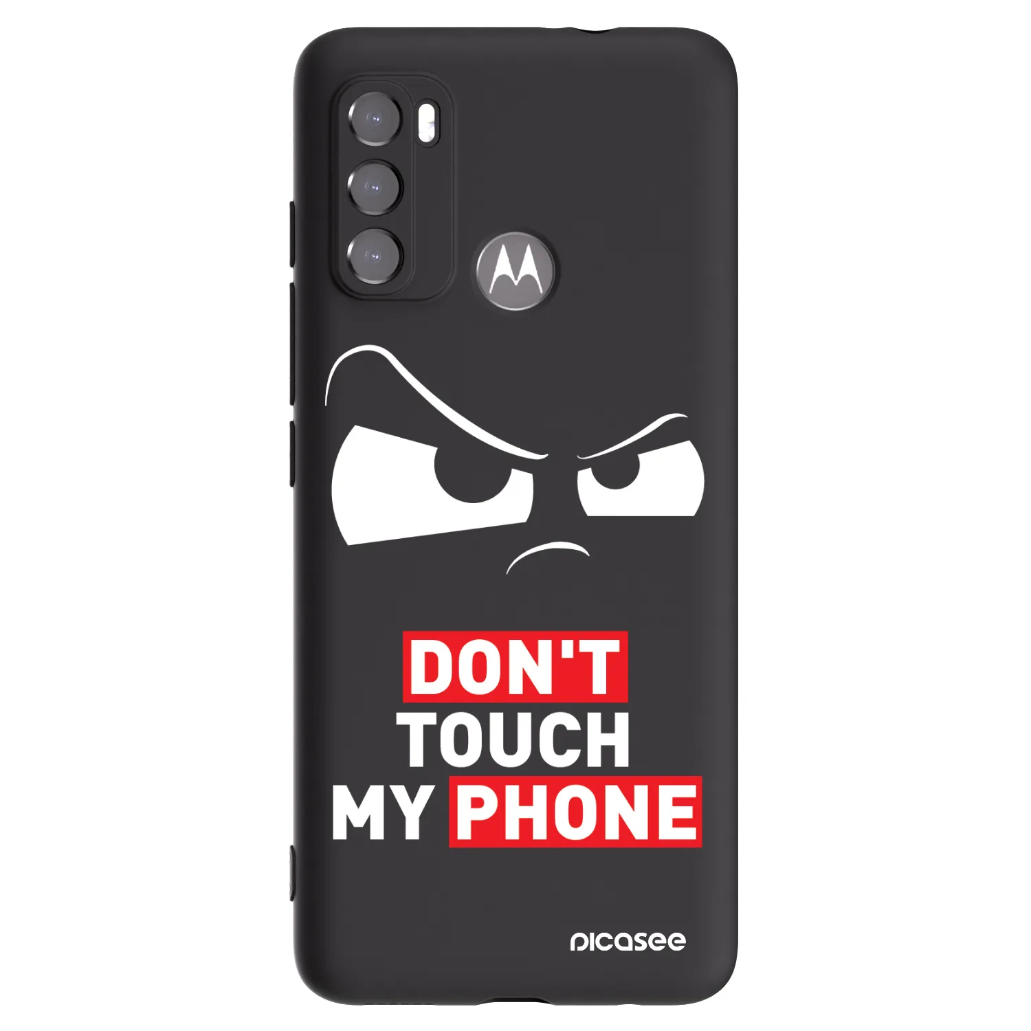 Picasee Motorola Moto G60 Hülle - Schwarzes Silikon - Cloudy Eye - Transparent