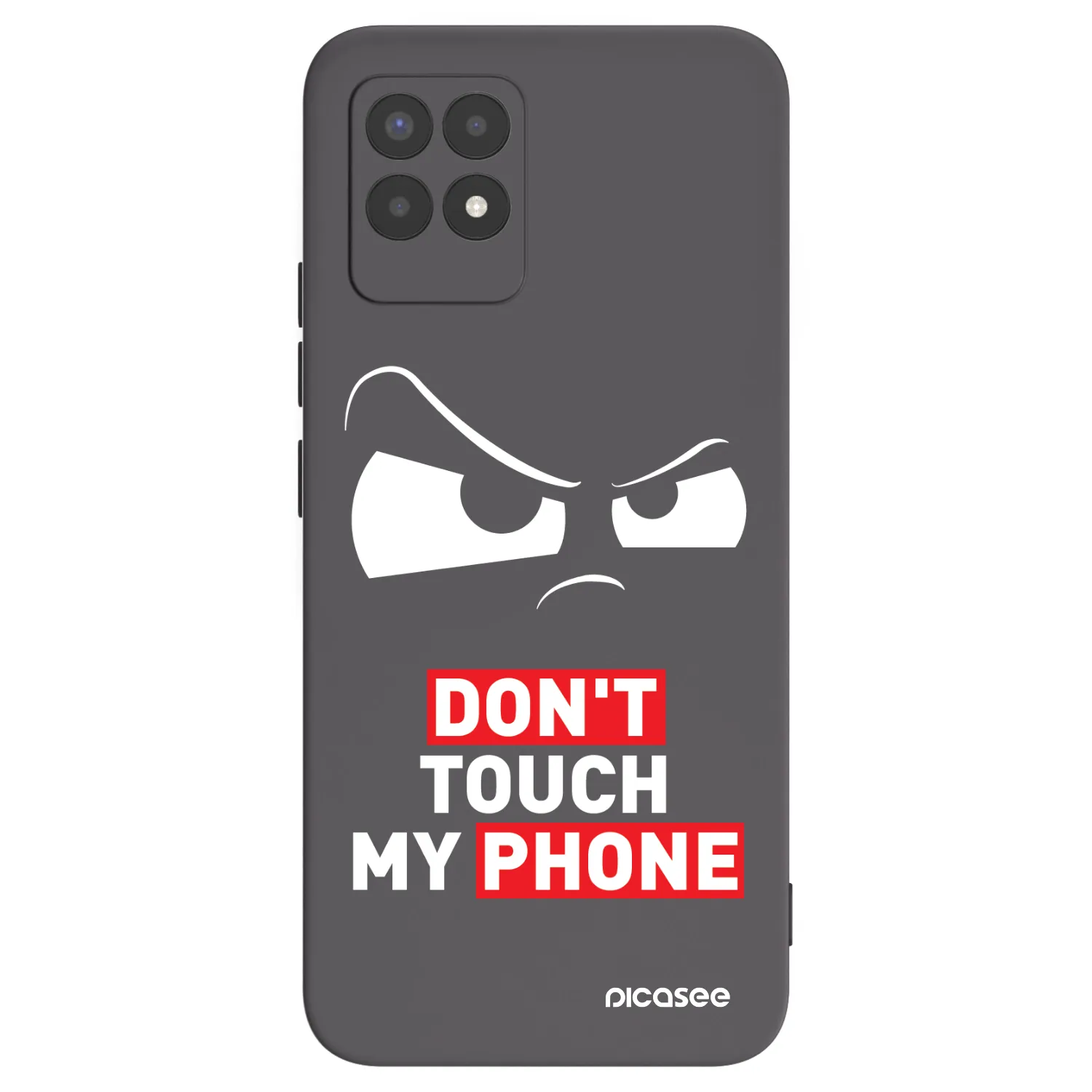 Picasee Realme 8i Hülle - Schwarzes Silikon - Cloudy Eye - Transparent