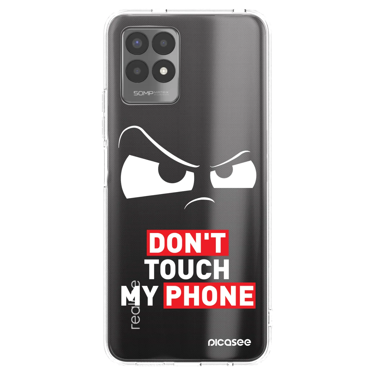 Picasee Realme 8i Hülle - Transparentes Silikon - Cloudy Eye - Transparent