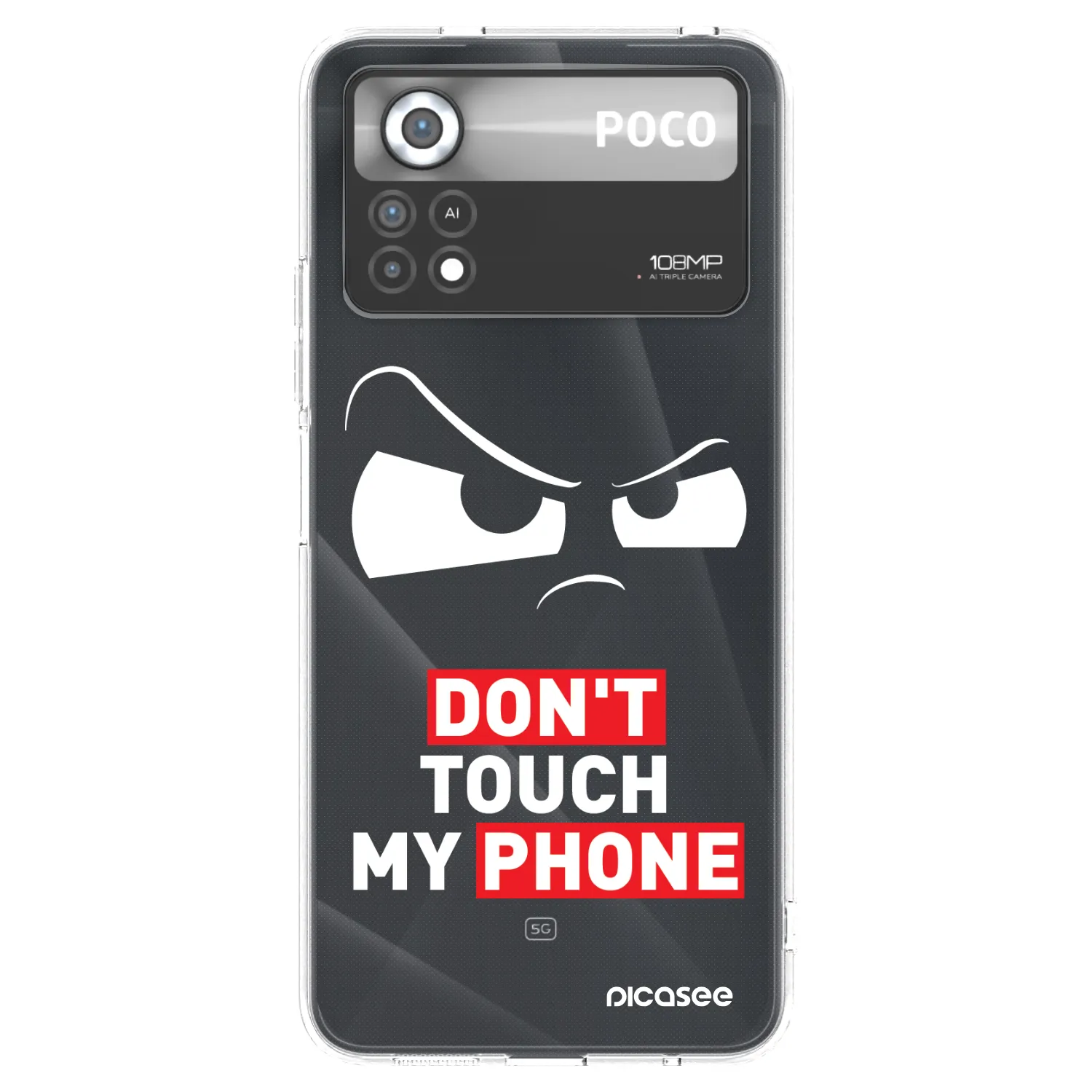Picasee Xiaomi Poco X4 Pro 5G Hülle - Transparentes Silikon - Cloudy Eye - Transparent