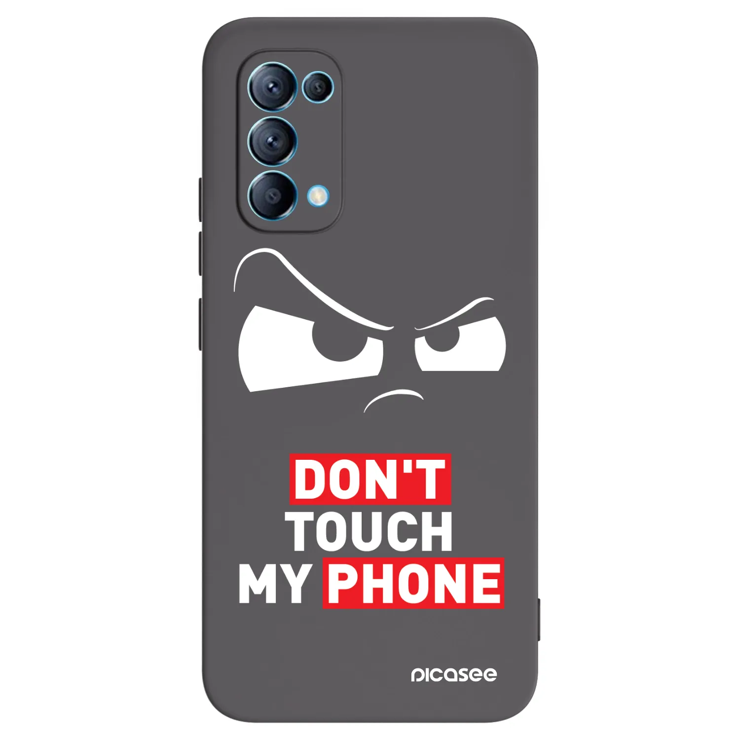 Picasee OPPO Reno 5 5G Hülle - Schwarzes Silikon - Cloudy Eye - Transparent