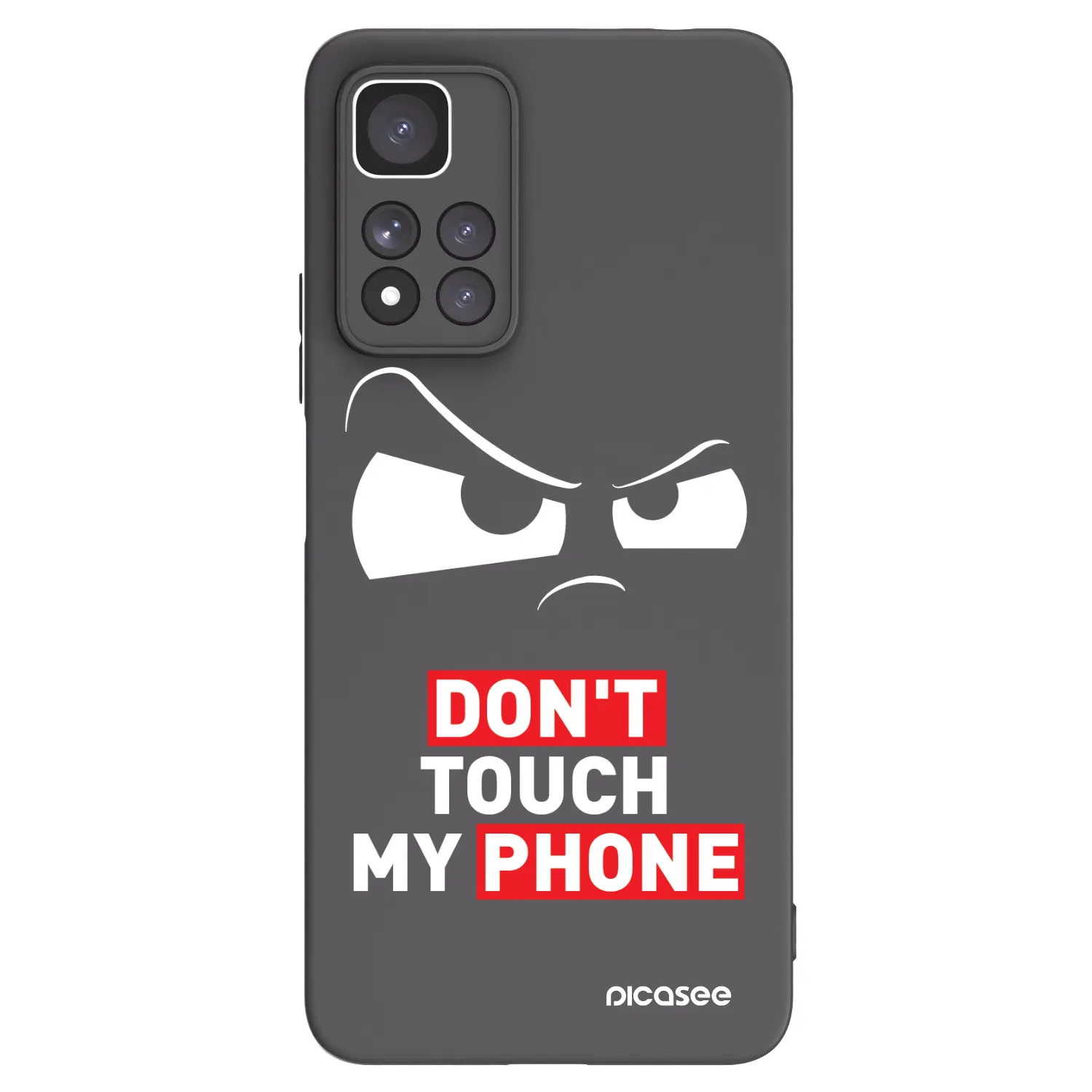 Picasee Xiaomi Redmi Note 11 Pro+ 5G Hülle - Schwarzes Silikon - Cloudy Eye - Transparent