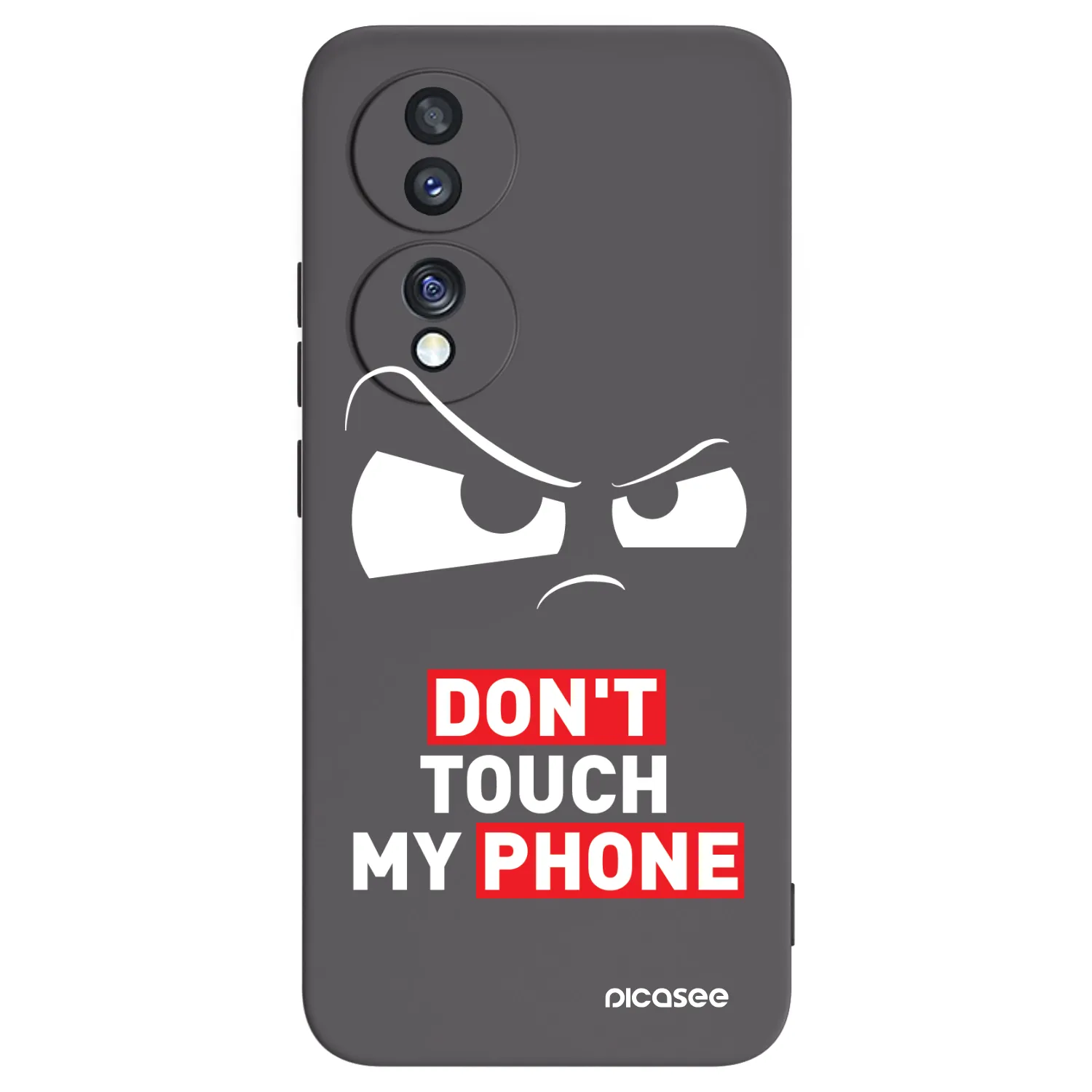 Picasee Honor 70 Hülle - Schwarzes Silikon - Cloudy Eye - Transparent