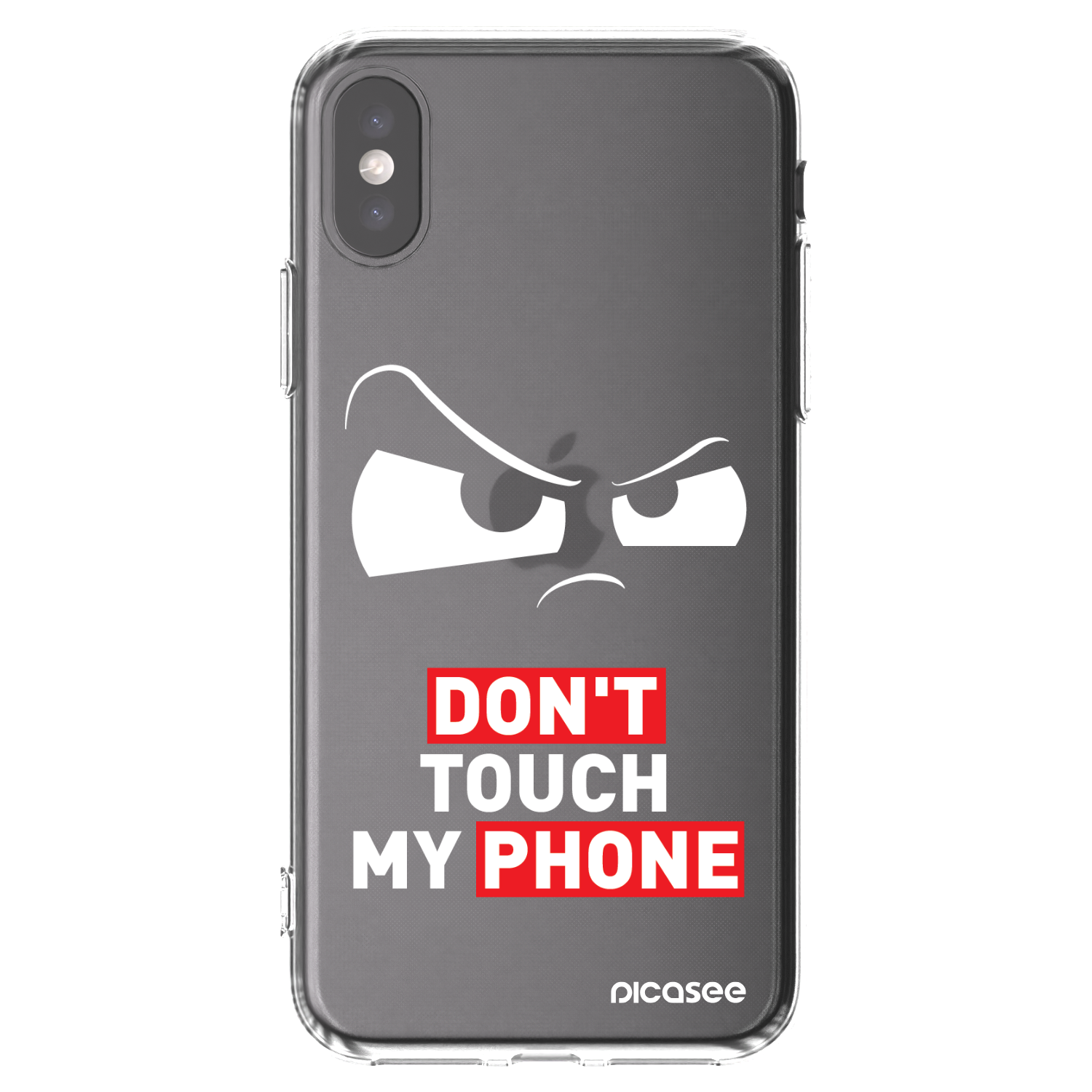 Picasee Apple iPhone X/XS Hülle - Transparentes Silikon - Cloudy Eye - Transparent