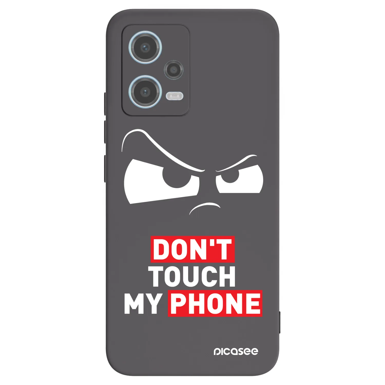 Picasee Xiaomi Redmi Note 12 5G Hülle - Schwarzes Silikon - Cloudy Eye - Transparent