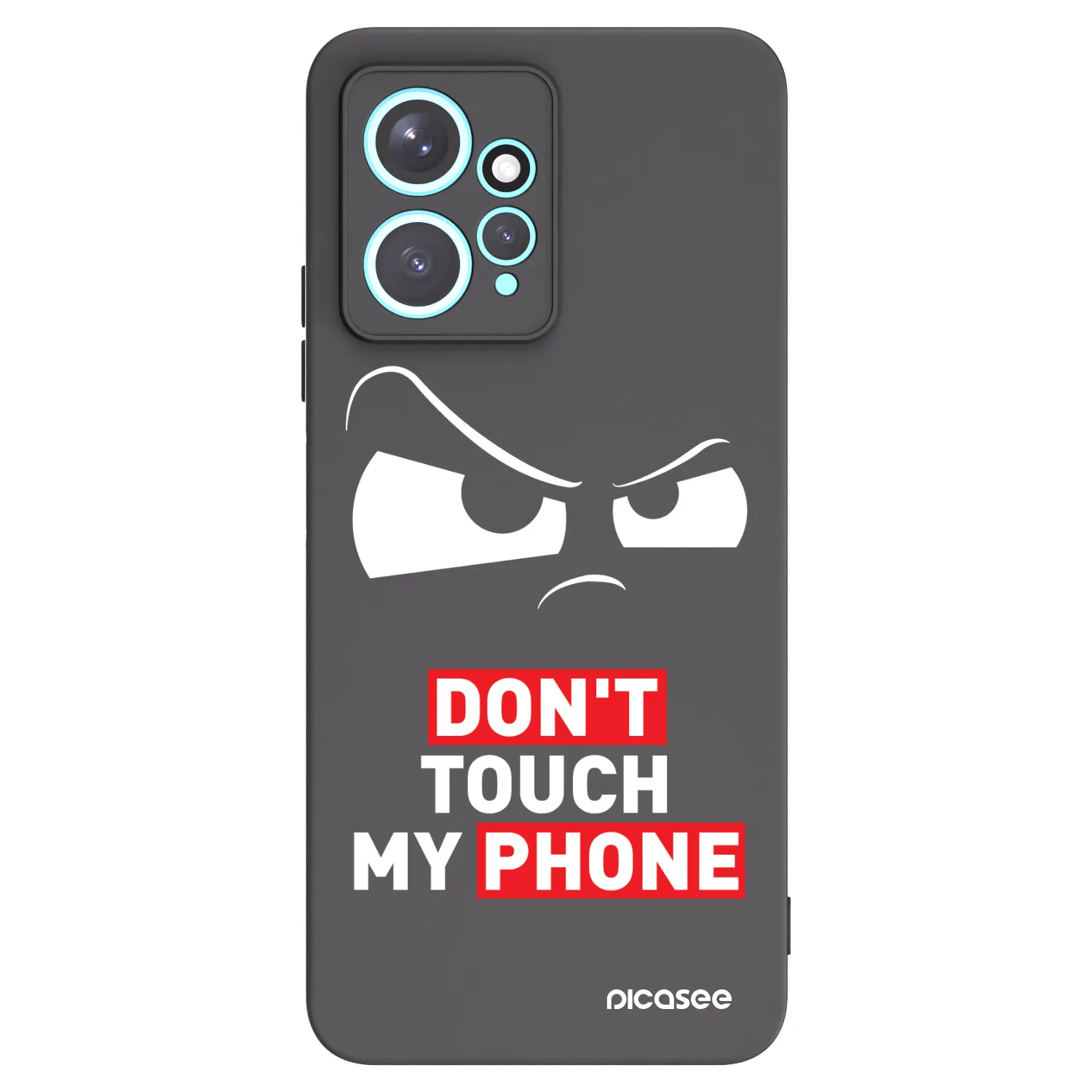 Picasee Xiaomi Redmi Note 12 4G Hülle - Schwarzes Silikon - Cloudy Eye - Transparent