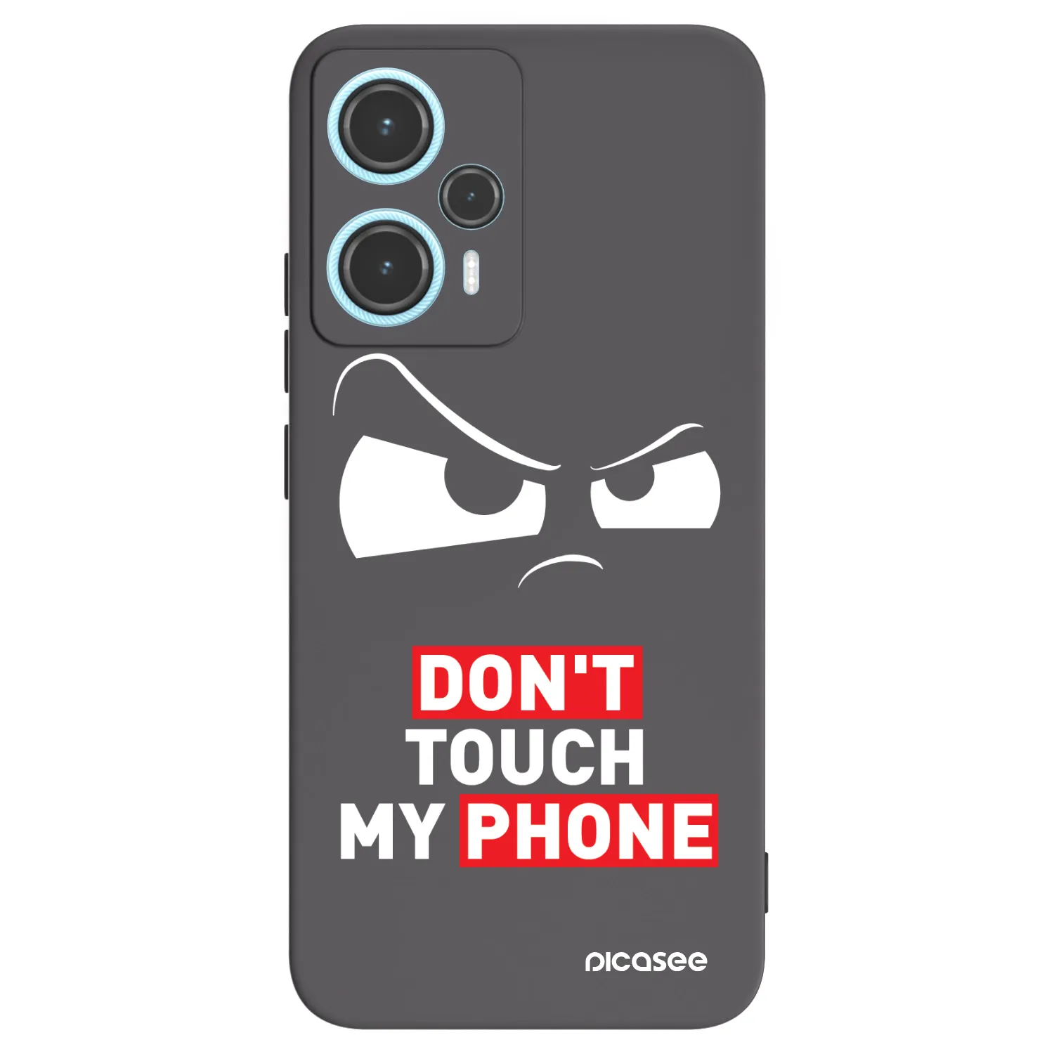 Picasee Xiaomi Poco F5 Hülle - Schwarzes Silikon - Cloudy Eye - Transparent